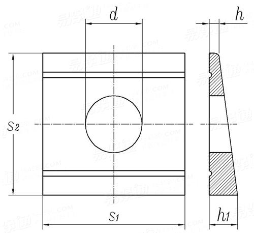 CNS  156 - 1994 方形锥面垫圈（槽钢用）