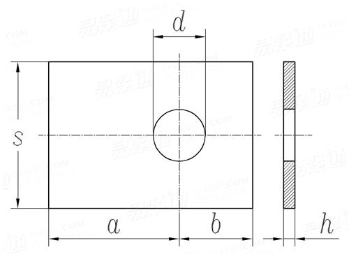 CNS  158 - 1994 长方形止动垫圈（用于螺钉及螺帽 M3 至 M52）
