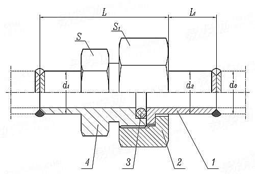 JB  970 - 1977 焊接式直通管接頭