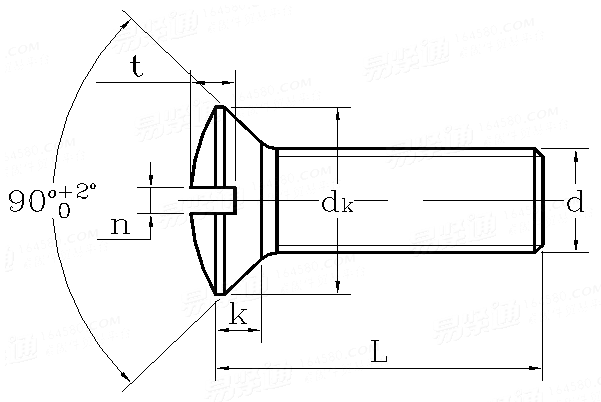 JIS B 1116 (T5) - 2009 精密机械用开槽半沉头螺钉