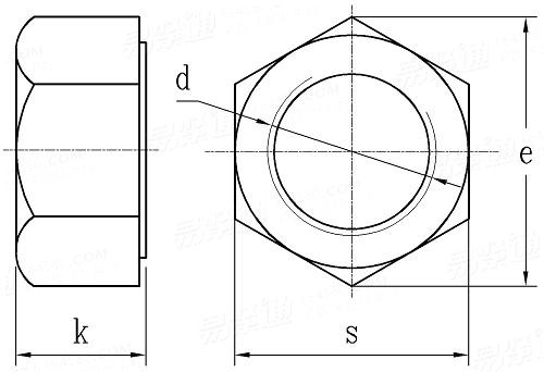 GB /T 9125 - 2003 管法兰连接用大六角螺母（配合螺柱使用）