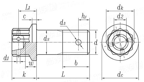 HB  6901 - 1993 十二角头螺栓