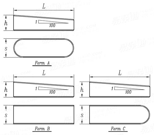GB /T 16922 - 1997 薄型 楔鍵