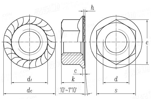 QC /T 864 - 2011 六角法兰面带齿螺母