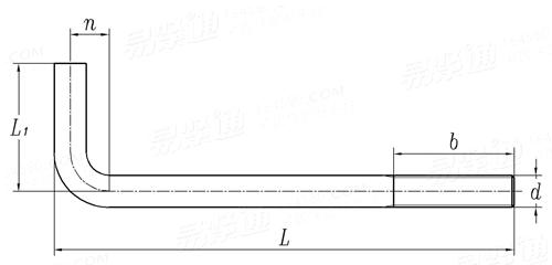 HG /T 21545 (IIb) - 2006 L形地脚螺栓