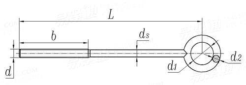 JIS A 5542 (2B) - 2003 建筑用花蘭螺桿 - 吊環(huán)螺桿  [碳鋼制]
