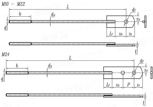 JIS A 5542 (4) - 2003 建筑用花蘭螺桿 - 不銹鋼長平頭螺桿