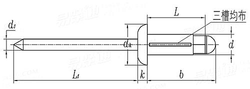 JB /T 12790 - 2016 傘花形平圓頭抽芯鉚釘