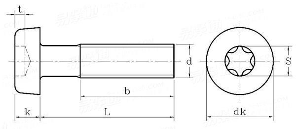 Q  212 内六角花形底圆柱头螺钉