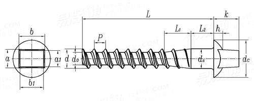 TB /T 3049 - 2002 螺紋道釘