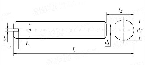 HB  304 - 1987 球形端头螺钉