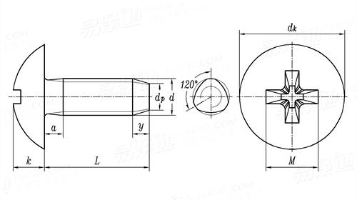 SJ  2831 - 1987 十字槽圆头三角锁紧自攻钉