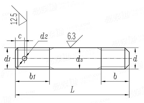 HB 1- 304 - 1983 擰入鎂鋁合金過盈螺紋雙頭栓