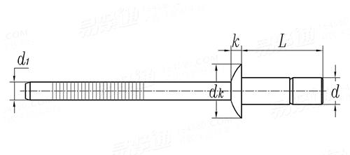 YJT  8013 口杯型圆头拉丝铆钉