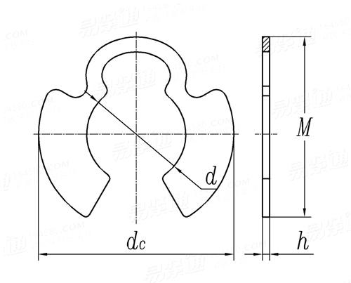 YJT  7002 - 2012 K型开口挡圈