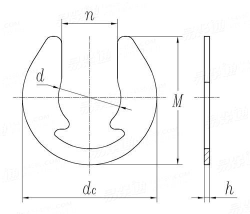 YJT  7003 U型开口挡圈