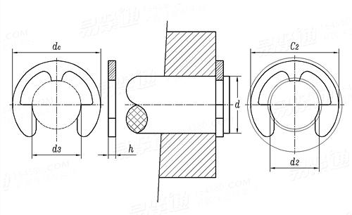 YJT  7006 (9133/NRL) 开口挡圈 9133/NRL