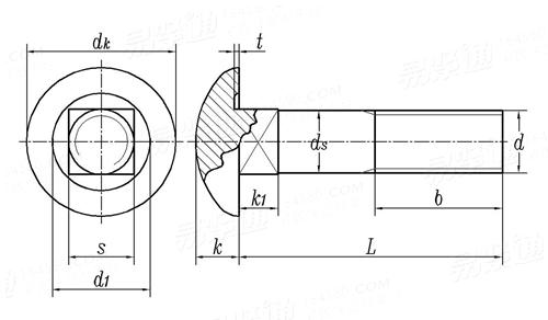 GB /T 794 - 1993 加强半圆头方颈螺栓