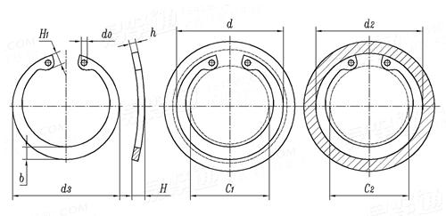 YJT  7018 (N1301/NJW) 英制鞍形孔用擋圈 N1301/NJW