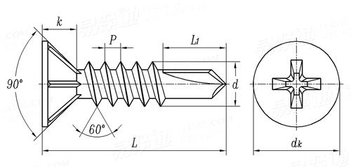YJT  4007 窗户用2号钻尾自攻钉