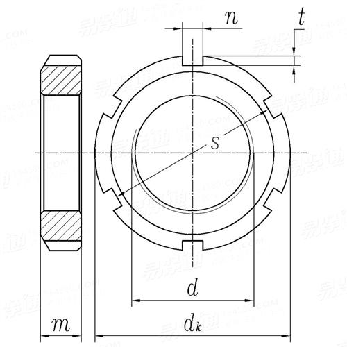 NF E 22-111 - 1969 圆螺母