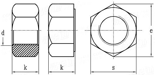 NF E 25-401 - 2001 1型六角頭螺母.A級和B級