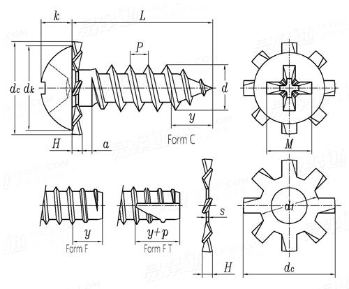 SJ  2839 - 1987 十字槽圓頭自攻釘和外齒鎖緊墊圈組合