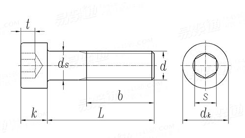JIS B 1176 - 2006 内六角圓柱頭螺釘