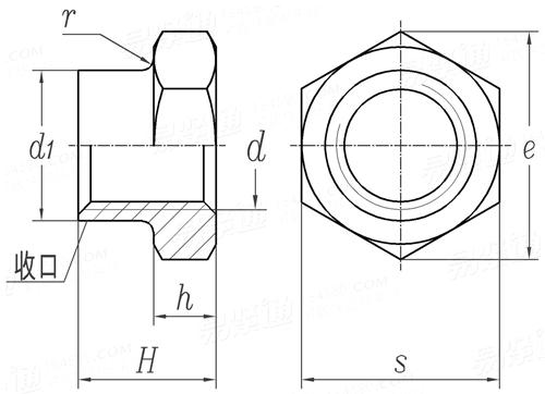 QJ  3079.2 (A) - 2011 全金屬自鎖螺母-六角螺母
