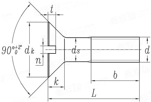 IFI  513 - 1982 米制开槽沉头机械螺钉  Table 2