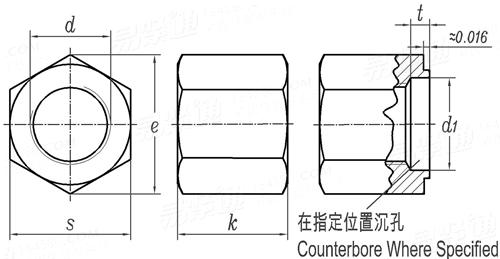 SAE J 482 (-1) - 2006 美制六角厚螺母