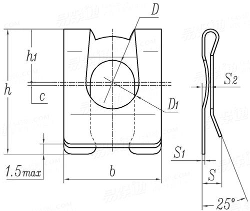 SN  60075 - 2003 SL型轴用挡卡