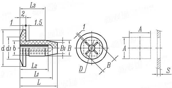 QC /T 617 - 1999 端封式嵌裝塑料螺母