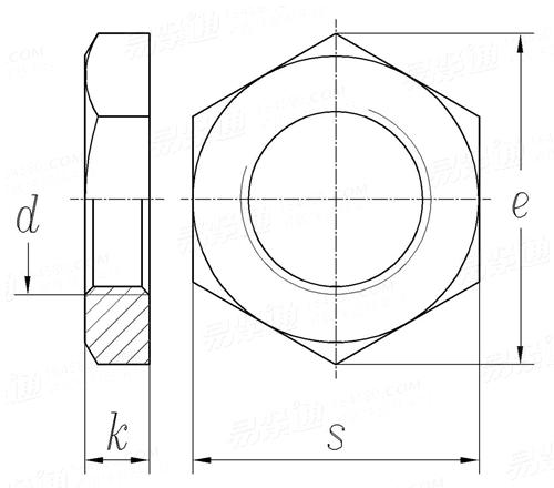 Q  802B 卡套式管接头用六角薄螺母