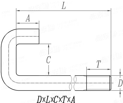 IFI  136 (Hook Bolts) 鉤型螺栓，方形彎角