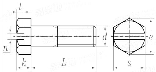 GB  29 - 1976 開槽六角螺栓