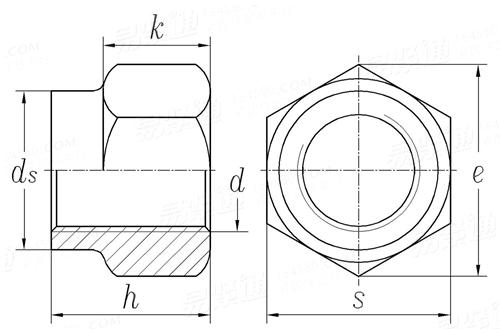 GB  1339 - 1977 小六角自锁螺母
