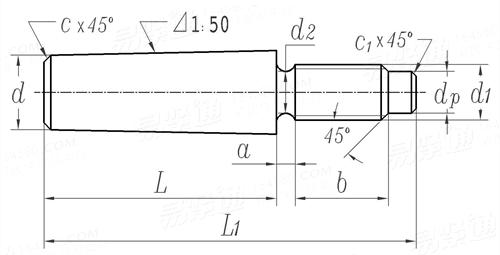 GB  881 - 1976 螺尾销轴