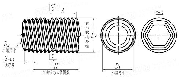 GB /T 24425.4 - 2009 锁紧型盲孔用钢丝螺套