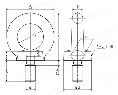 DIN  580 - 2010 吊環螺釘