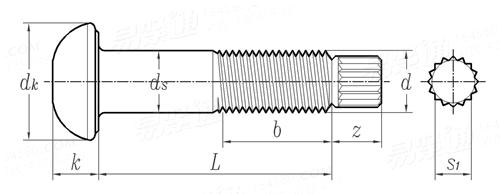 ASME B 18.2.6 - 2006 钢结构用扭剪型高强度螺栓 (ASTM F 1852 / ASTM F 2280)