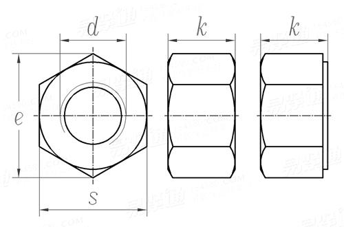 ASME B 18.2.6 - 2010 结构螺栓用大六角螺母 (ASTM A 563  / ASTM A 194) [Table 3]