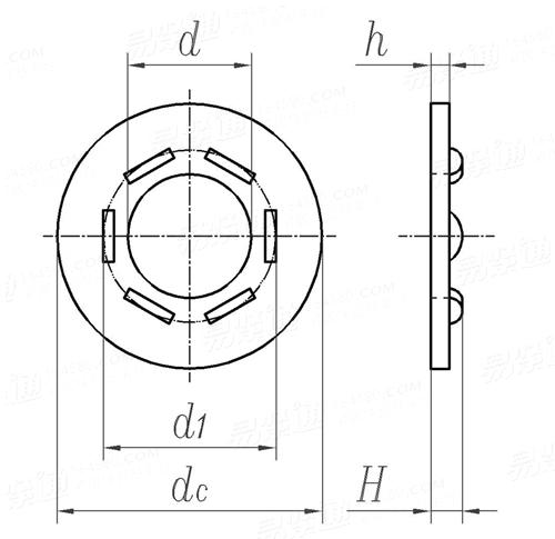 ASME B 18.2.6 - 2006 壓緊墊圈指示器（DTI墊圈）[Table 6] (ASTM F959)