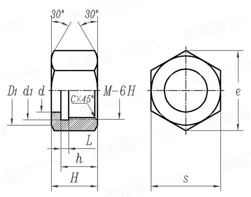 JB /T 1755 - 1991 六角接头螺母