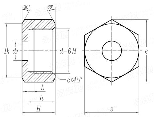 JB  1706 - 1991 压套螺母
