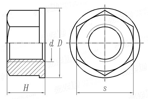 JB /T 9163.17 - 1999 六角带介螺母