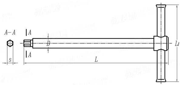 JB /T 3411.36 - 1999 丁字形内六角扳手