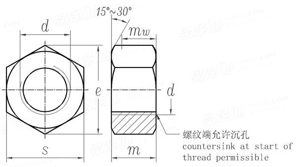 AS  1112.3 - 2015 米制六角螺母 C级