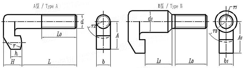JB /T 8007.3 - 1999 鉤形螺栓