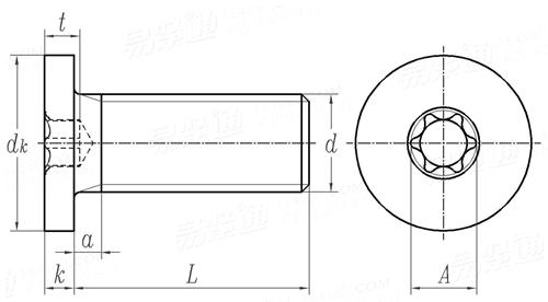YJT  4028 平头梅花槽螺钉